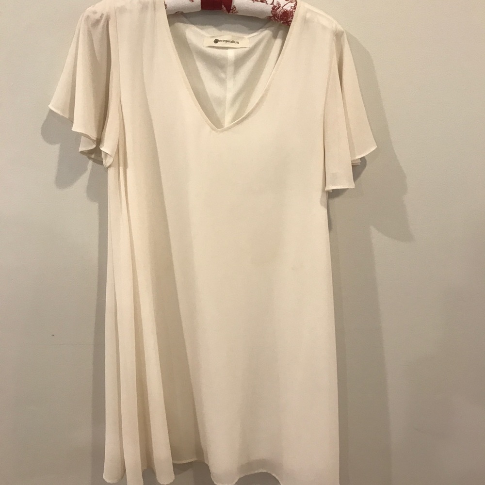 Impeccable Pig Cream Shift Dress Size M